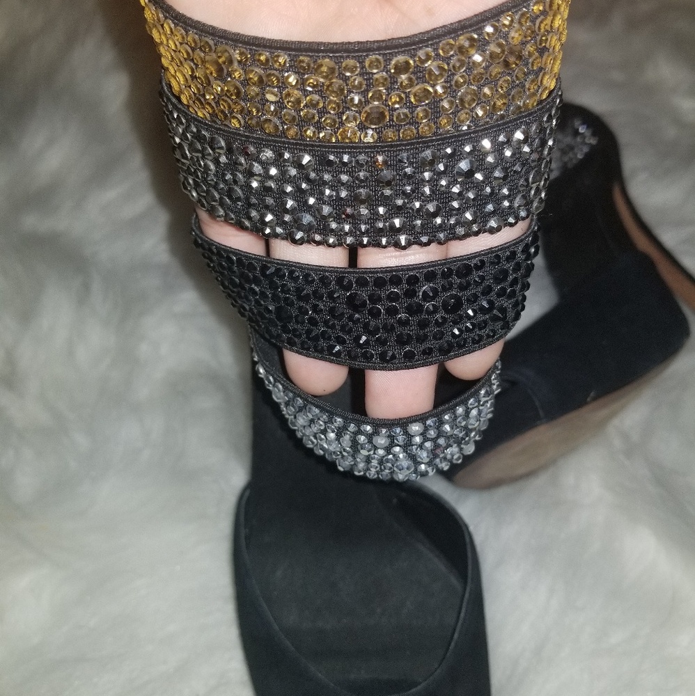 Aldo Rhinestone Heels - Picture 2 of 7